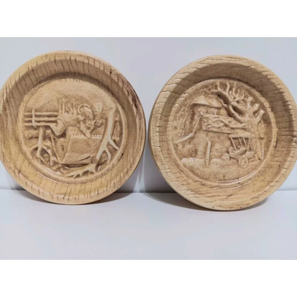 Duncan Enterprises Lot Of 4 Ceramic Amish Folklore  Country Home Coasters 3